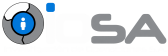 iosa - logo blue on dark